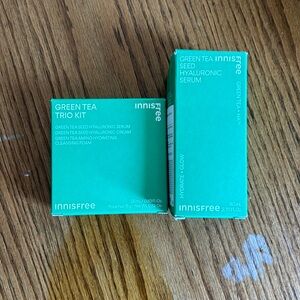 innisfree hyaluronic green tea serum and trio kit